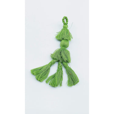 Fern Green Tassels, Cotton Tassels, Bohemian